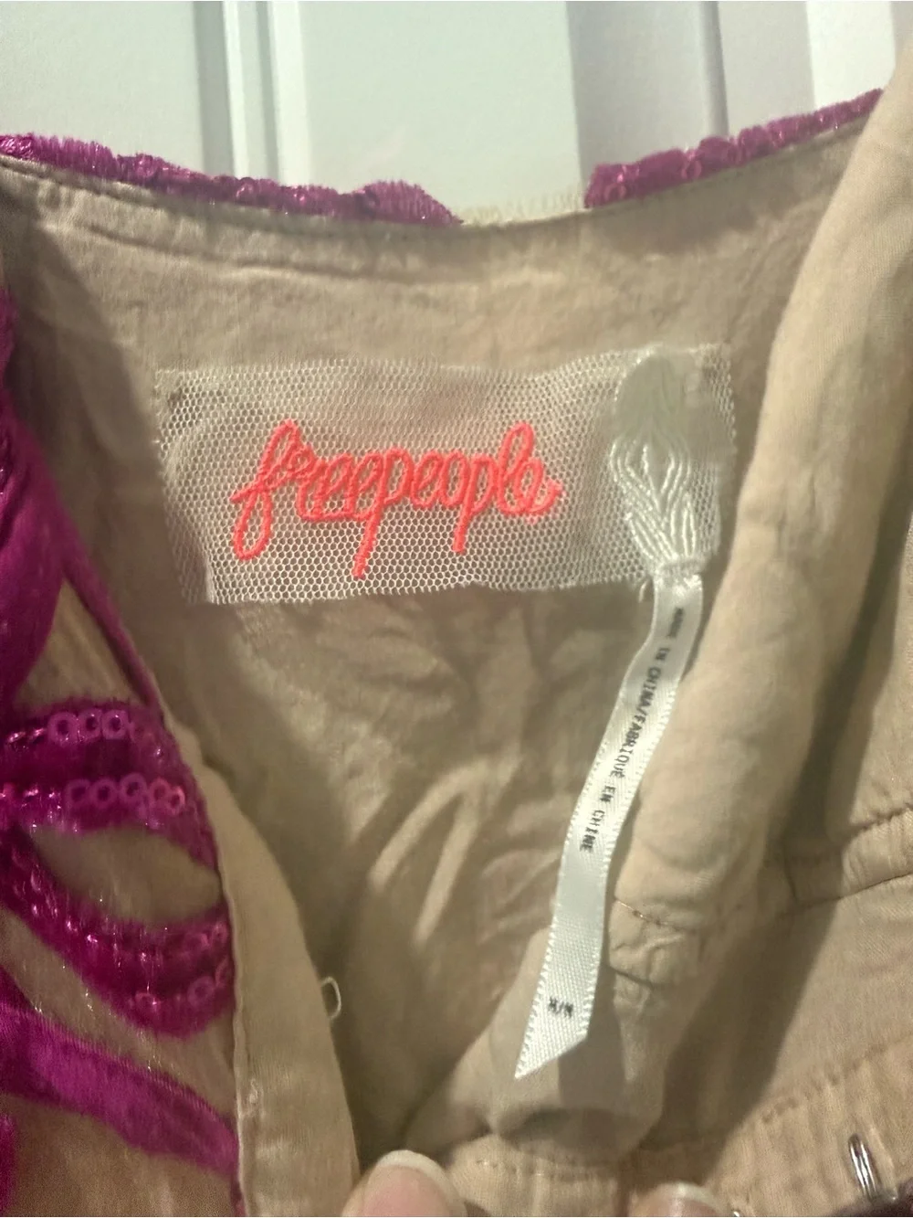 Free People Fuchsia Lucille Jumpsuit